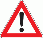 dreieckiges Gefahrenzeichen 